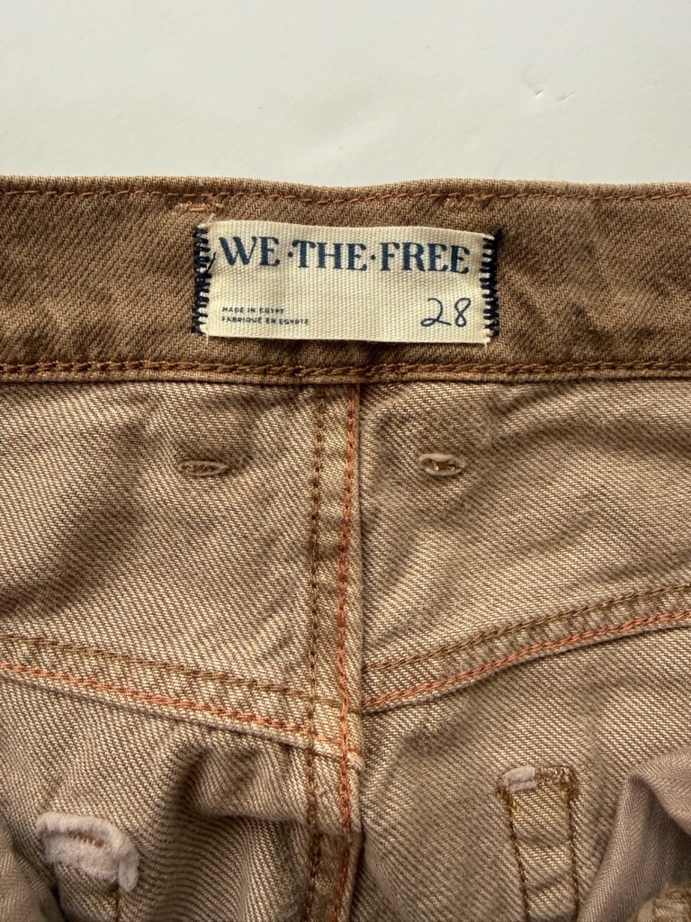 Free People We The Free Final Countdown cuffed boyfriend low rise size 28 NWT - Picture 5 of 8